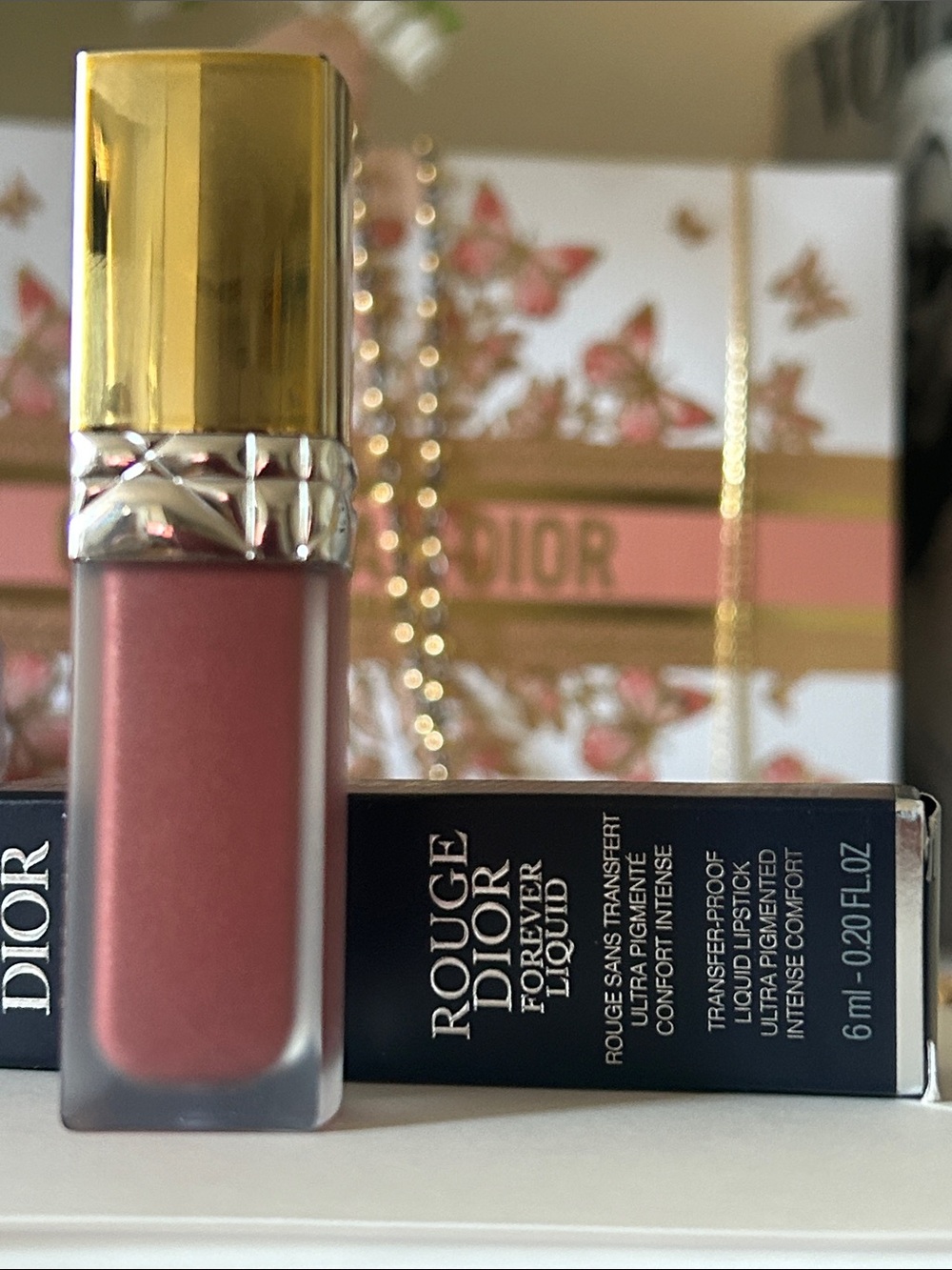 Dior Rouge Dior Forever Sequin Liquid Lipstick - Limited Edition #323 Dazzle